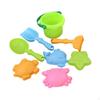 8 Piece Set of Beach Toys with Bucket, Spade, And Rake for Kids Activities