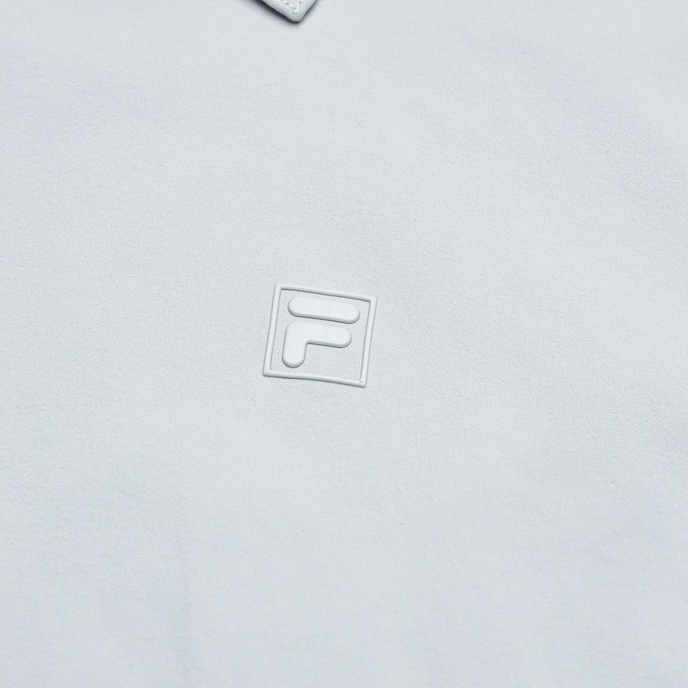 Fila Белое Контактный Прохладный Простой Модный Платье-шорты на шнурке с коротким рукавом Женские платья Серый F11W623316FGY