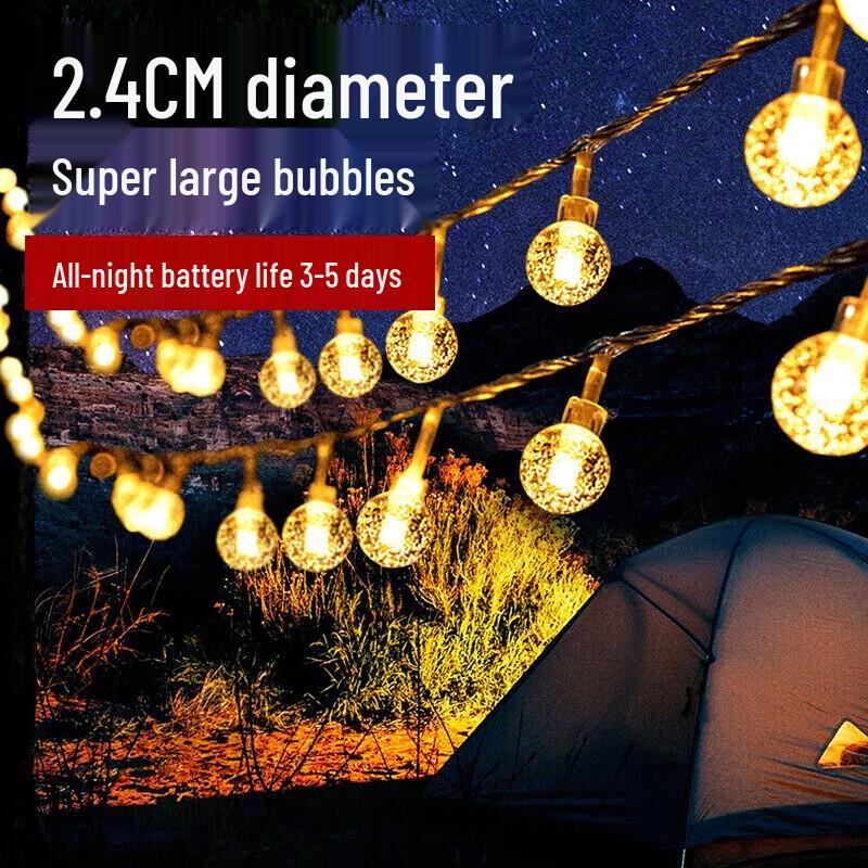 Outdoor LED Crystal Ball String Lights