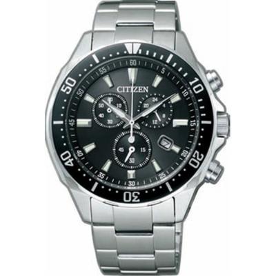 Мужской VO10-6771F ( Часы OXY Eco-Drive Chronograph Diver Design) Круглые часы, серебро
