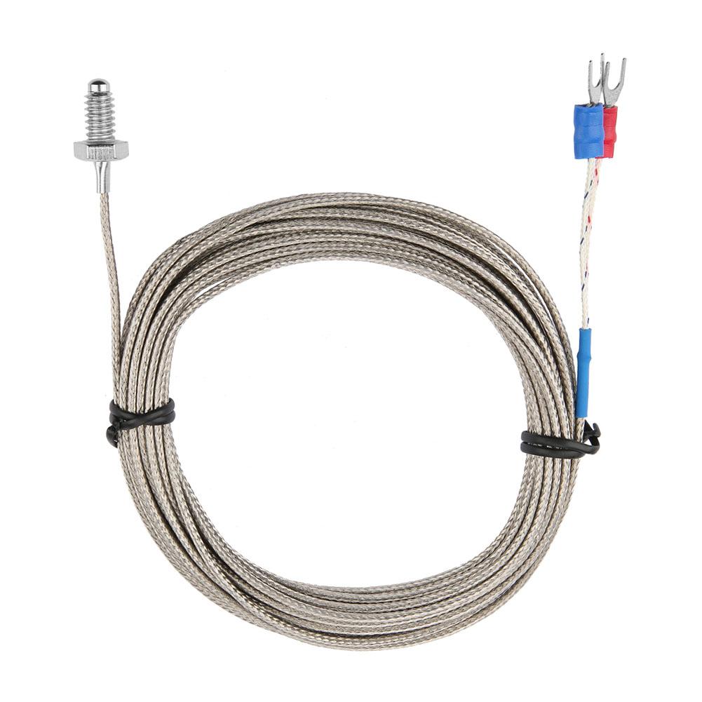Thermocouple K Type Cable M6 Screw Probe Temperature Sensor High Measurement Accuracy Easy To Use Cooperative Use for Industry