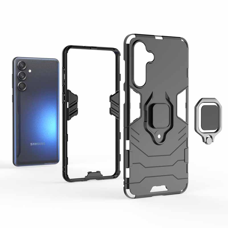 Для Coque Samsung A15 A25 A35 A55 чехол Armor Holder задняя крышка для Galaxy A14 A24 A34 A54 A04 A04S A05 A05S M14 M34 M54 M15 M55