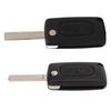 2 Button Flip Remote Key Case Black Easy To Carry Replacement for  107 207 307 307cc 308 SW 4