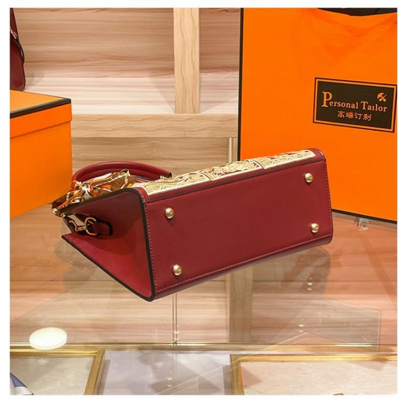 W. D. Подарочная красная свадебная сумка POLO с вышивкой для молодоженов, мамы, подарок для пожилой свекрови, сумка через плечо для девочек