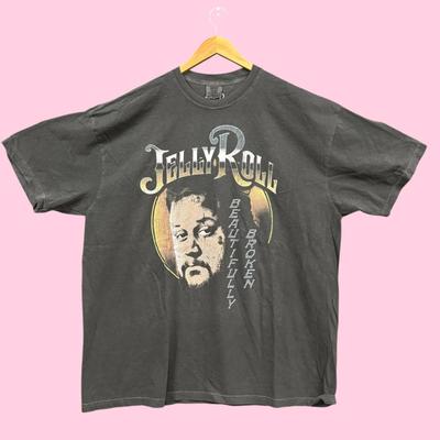 Jelly Roll Красиво Сломанный Тур Страна Футболка 2XL