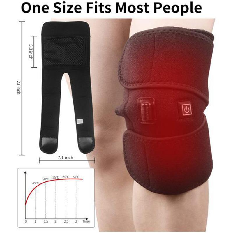 Электрический подогреваемый наколенник для облегчения боли при артрите, согревающий пояс для ног