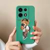 For Infinix Note 30 Smart 7 Plus Hot 30 Itel A60s S23+ P40+ Tecno Spark 10 Phone Case Cover Cute Bear Matte Soft Silicone Shockproof Shell Bumpers
