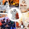 Resin Ghosts With Pumpkins Figurines Spooky Halloween Resin Pumpkins Statue Garden Sculptures For Haunted House School Classroom