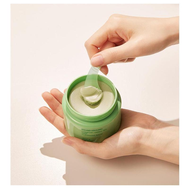 ROUND A'ROUND Комфортный бальзам для глубокого очищения с зеленым чаем 100г