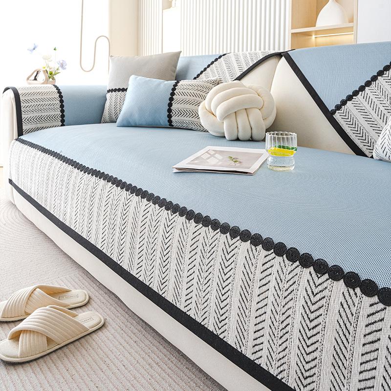 New Sofa Cushion Combination Sofa Universal Summer Season Sofa Mat Seat Cushion Non-Slip Cover Cover Cloth