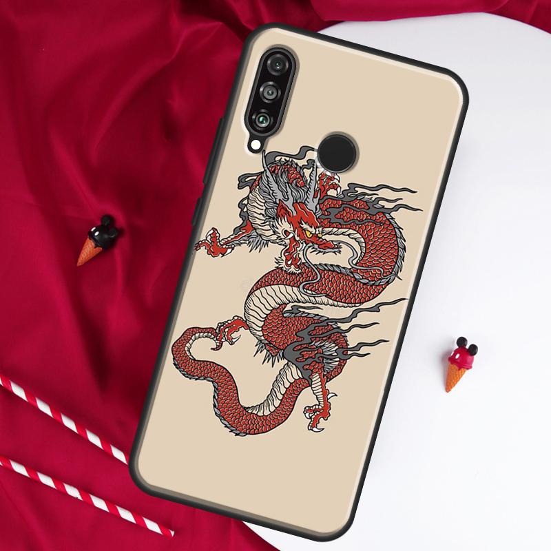 Стиль Японского Дракона Для Huawei Nova Y61 Y70 Y90 Y60 Y72 Y91 12s 12i 11i 7i 8i 9 10 SE P60 Pro P30 P40 Lite Чехол