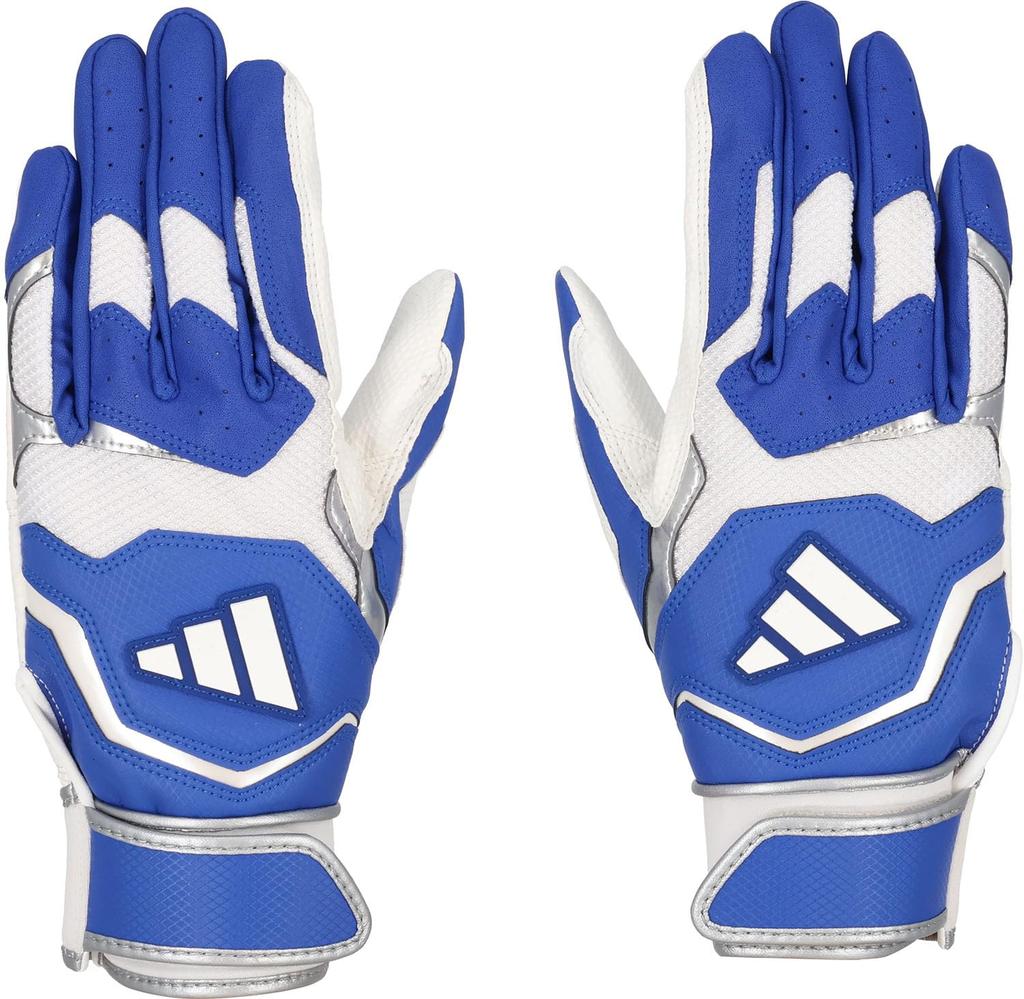 Adidas Baseball Batting 51 Blue X White LBG404 Gloves, Basic, (2311), Large,