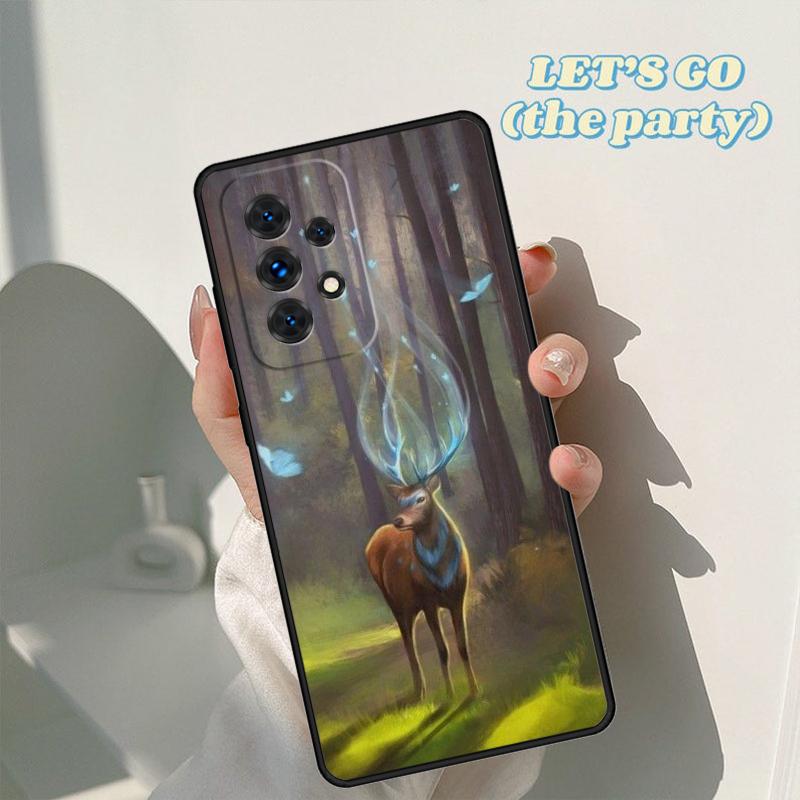 Чехол для телефона с рисунком животного Олень Для Samsung Galaxy A42 A31 A40 A51 A71 A32 A80 A91 A52 A72 A73 A20e A21S A50 A70 A11 A12 Чехол