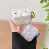 Water Stickers Cold Art Retro Flower Couple Earphone Case For Apple Airpods Pro 2 1 3 Wireless Bluetooth Charging Cover Box