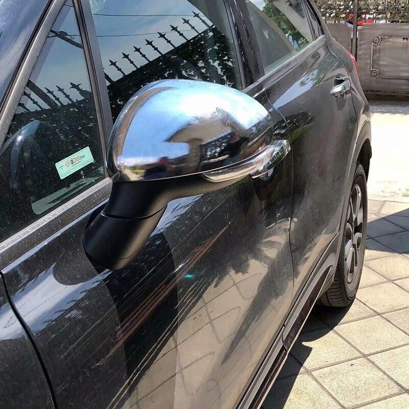 Для FIAT 500X 2014 2015 2016 2017 2018 ABS хром боковое крыло крыло заднего вида дверь зеркало крышка отделка стайлинга автомобилей 2 шт.
