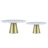 2PCS Metal Cake Stands Set European Style Iron Round Cake Holder Cupcake Dessert Display Stand for