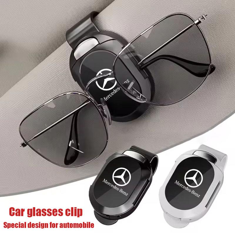 EJG4 New Car Sun Visor Glasses Holder Storage Clip Non-Slip For Mercedes Benz B/C/E/S Class W203 W204 W205 W210 W211 W212 Accessories