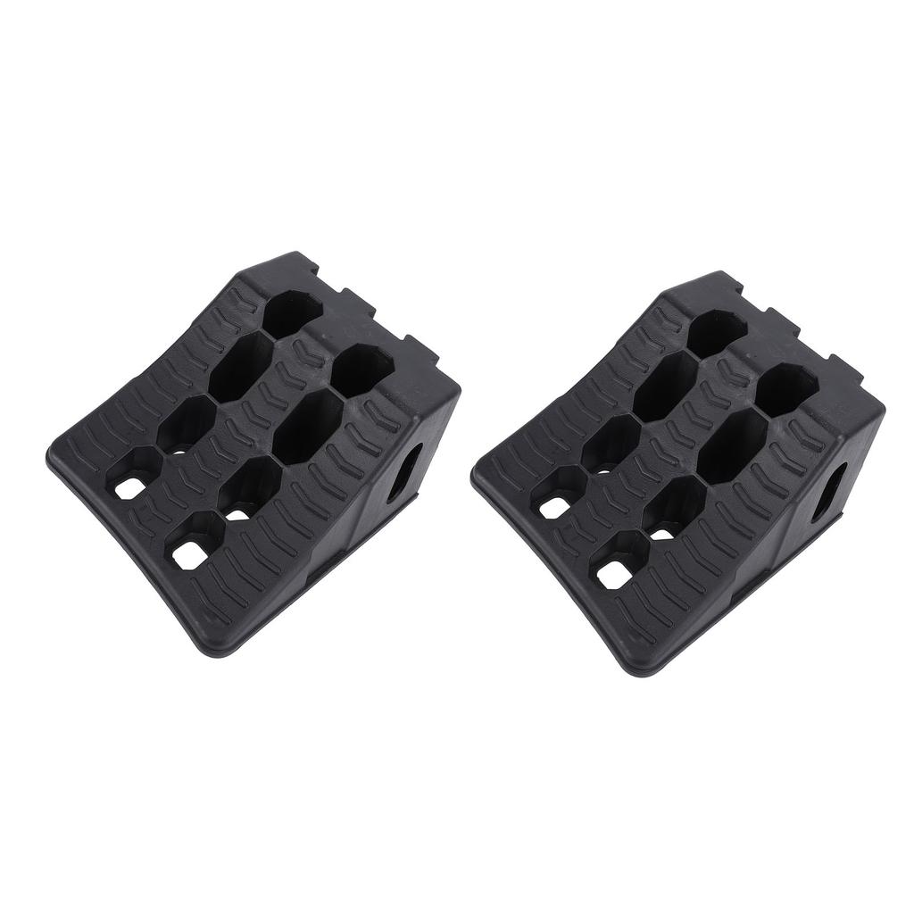 2PCS Wheel Chock Heavy Duty Anti Slip Weatherproof High Stability Wheel Wedge for Travel Trailer RV