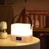 Elegant Nightstand Lamp for Bedroom Decor - Stylish Table Light with Clock Function
