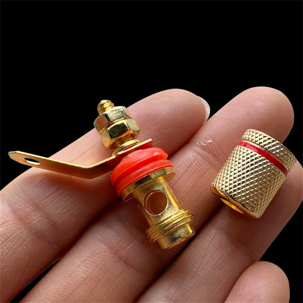 20Pcs 4mm Amplifier Speaker Terminal Binding Post Socket Connector Red & Black