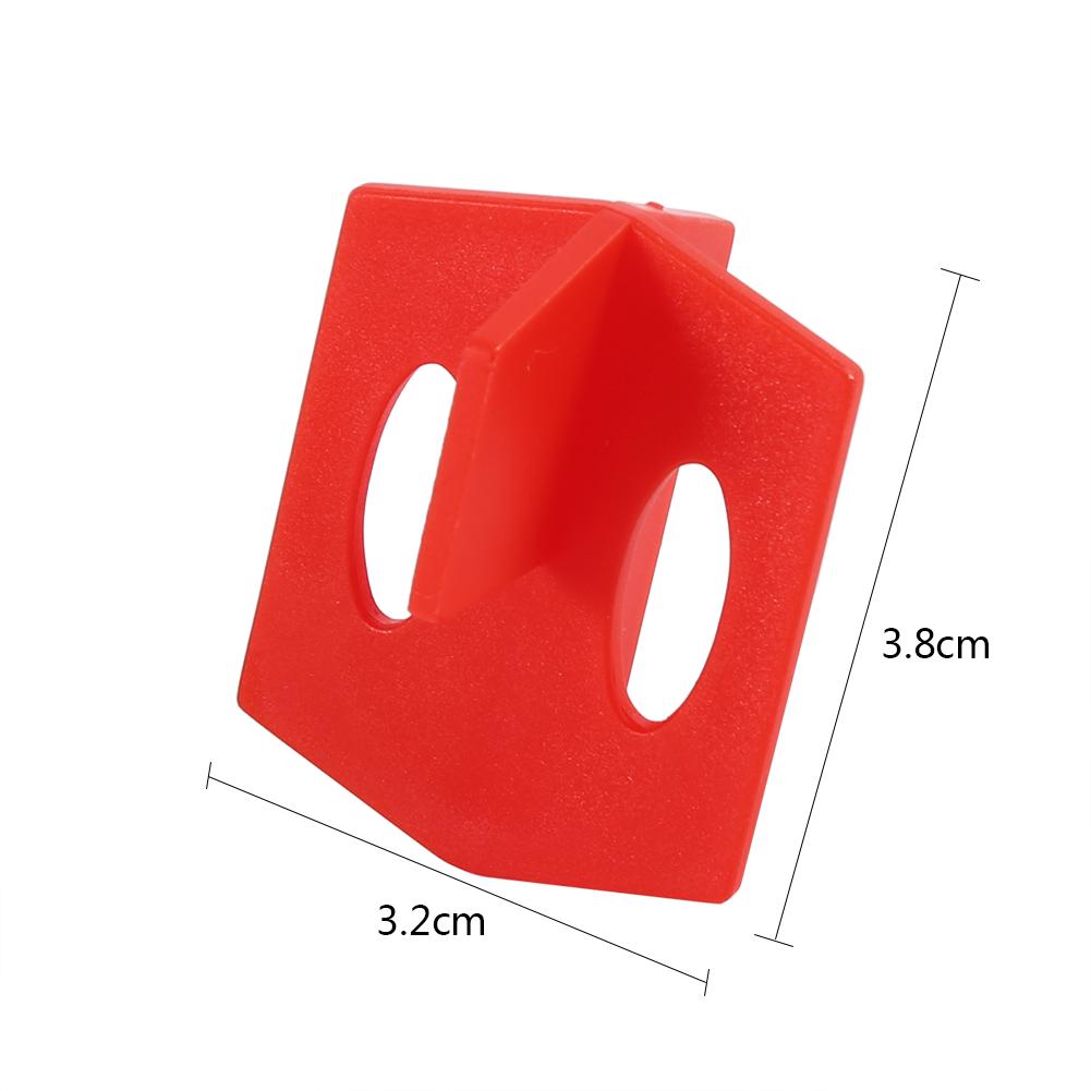 50 шт. 1/16"" система выравнивания плитки красная 3-сторонняя распорка крестообразная и Т-образная керамическая напольная настенная система инструменты