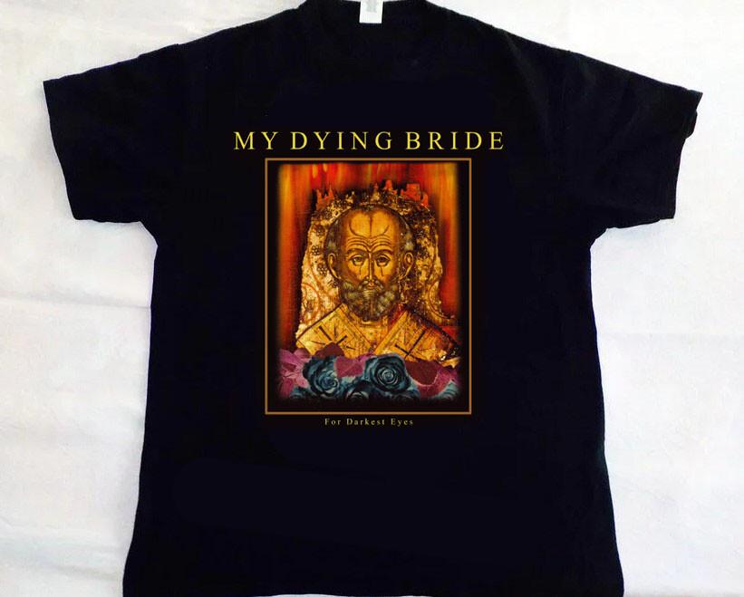 ГОРЯЧИЙ Футболка группы My Dying Bride Футболка с альбомом Darkest Eyes Унисекс Футболка