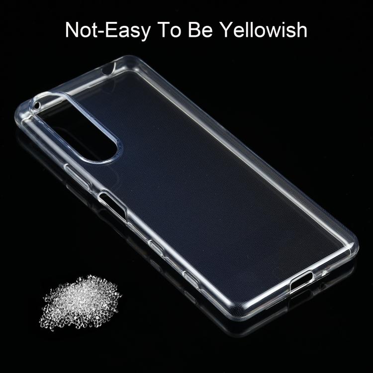 Для Sony Xperia 5 III ультратонкий прозрачный мягкий защитный чехол из ТПУ толщиной 0,75 мм
