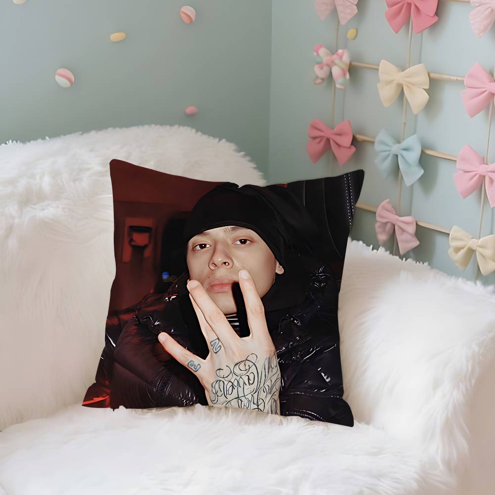 Central Cee Английский рэпер Чехол Плюшевая ткань Мягкая наволочка Двусторонний принт Чехол для подушки Домашние подарки