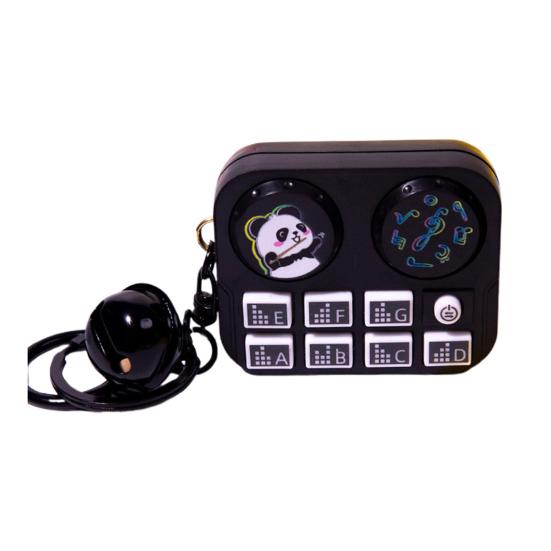 Мини-пульт управления DJ, игровая консоль с музыкальным светом, портативная, дорожная, на батарейках, для детей, подростков и взрослых, обучающая, игрушка-брелок для диджеинга