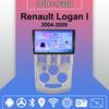 Автомобильное радио Android Auto Carplay для Renault Logan I 2004-2009 Мультимедийный проигрыватель Головное устройство Стерео GPS Навигация BT WIFI 1+16 ГБ