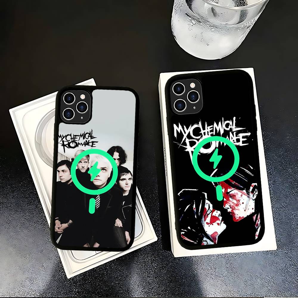 My Chemical Romance Rock Band Magnetic Case For IPhone 17 16 14 13 12 11 15 Pro Max Plus Wireless Charge Phone Cover