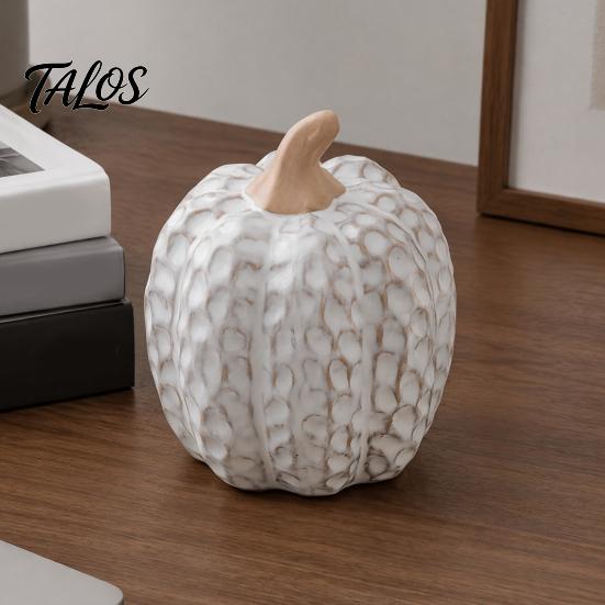 Уникальные подарки на новоселье осенью Керамическая тыква - centerpiece для стола, Реалистичная поддельная фигурка, реквизит для Хэллоуина в помещении, для осеннего урожая