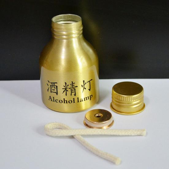 50 мл Алюминиевая с хлопковым фитилем Металлическая крышка Сплав Жидкостная горелка Лампа Сверхмощная Портативная Лабораторная Мини