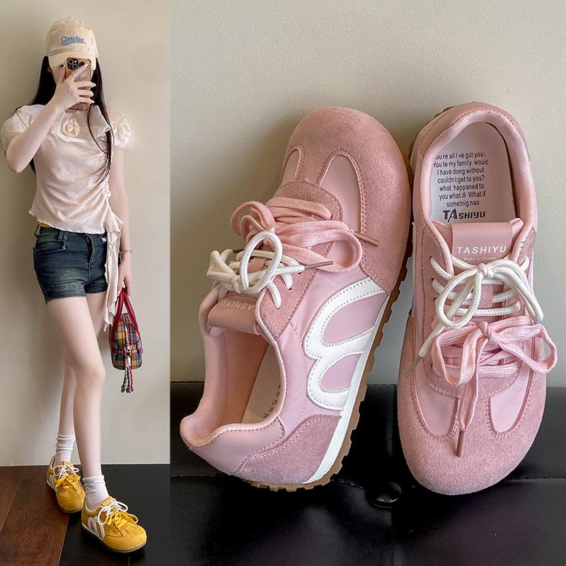 2025 японский стиль Tabi Ninja Shoes женские ретро замшевые балетки с разрезом на носке лодочки женские джинсы Mary мокасины балетки