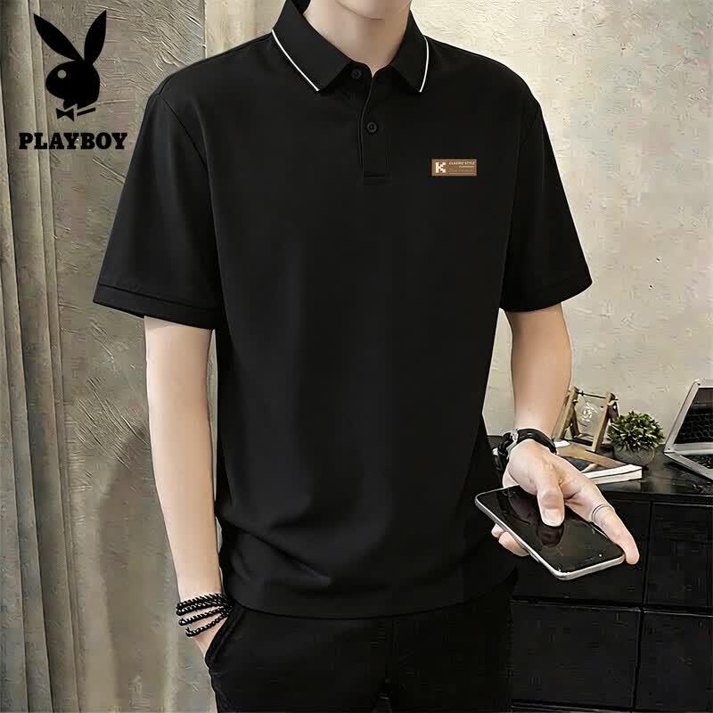 PLAYBOY Мужская летняя рубашка-поло 2026 года с коротким рукавом в стиле Business Casual
