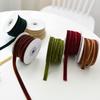 6/10 м Рождественские украшения Лента Бархатная ткань DIY Бант Бант Обвязка Лестница Украшение для дома