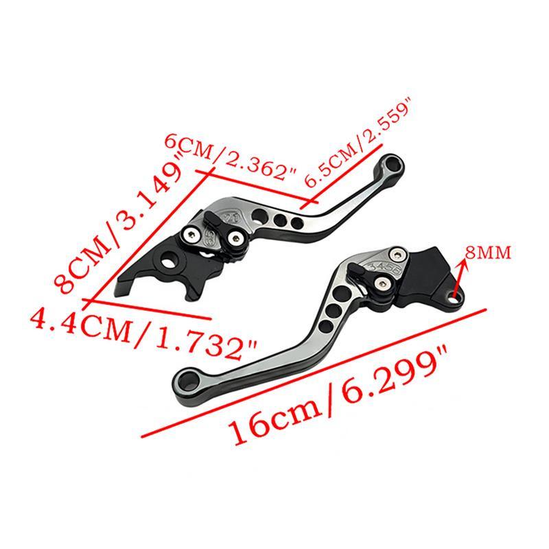 2 Pcs Alloy Motorcycle Brake Handle Motorbike Modification CNC Motorcycle Clutch Drum Brake Lever Handle Motorcycle