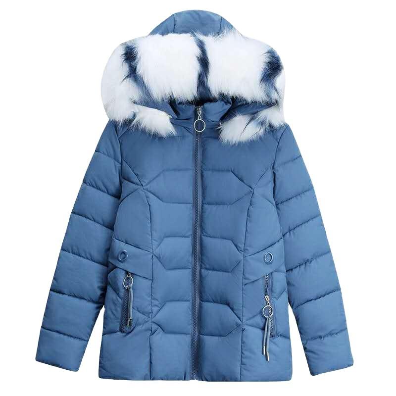 Women's Hair Collar Short Slim Warm Jacket Fluffy Zipper Jacket Plus Size Warm Jacket Winter Warm Hooded Jacket