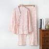 New kimono cotton double gauze confinement clothes pajamas spring and summer pregnant women postpartum breastfeeding adjustable loungewear