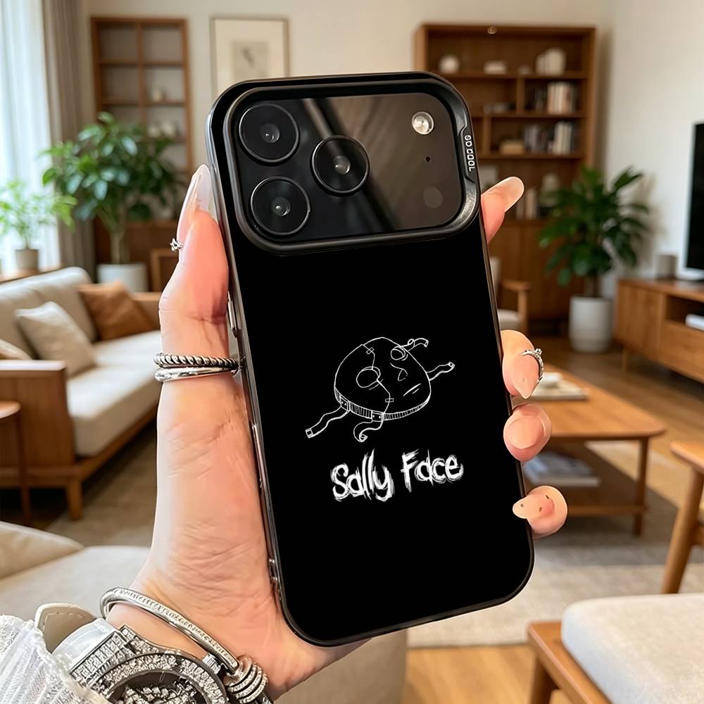 Sally Face Sal Fisher Готический чехол для телефона Для iPhone 17,16,15,14,13,12,11 Plus,Pro Max,XS,Цветной Серебряный чехол для телефона Funda Cover