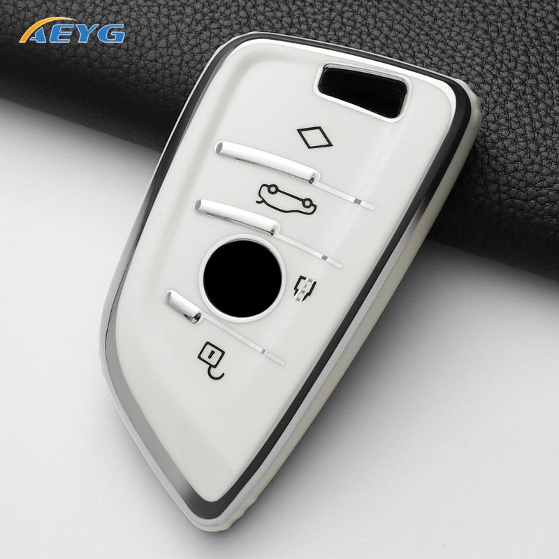 Чехол-накладка из ТПУ для пульта ключа автомобиля для BMW X1 X3 X4 X5 X6 F15 F16 G30 3 5 7 серии G11 F48 Аксессуары Брелок