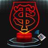 Lampe De Chevet 3D LED Rugby Stade Toulousain, Veilleuse Changement De Couleurs, Lampe Tactile Bureau Chambre, Ambiance