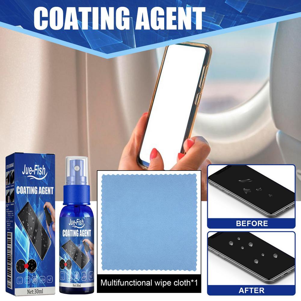 Screen Cleaning Agent Ipad Monitor Cleaner Anti Fingerprint Nano Coating Polish Protect Film Prevent Scratch Phone Glass Spray
