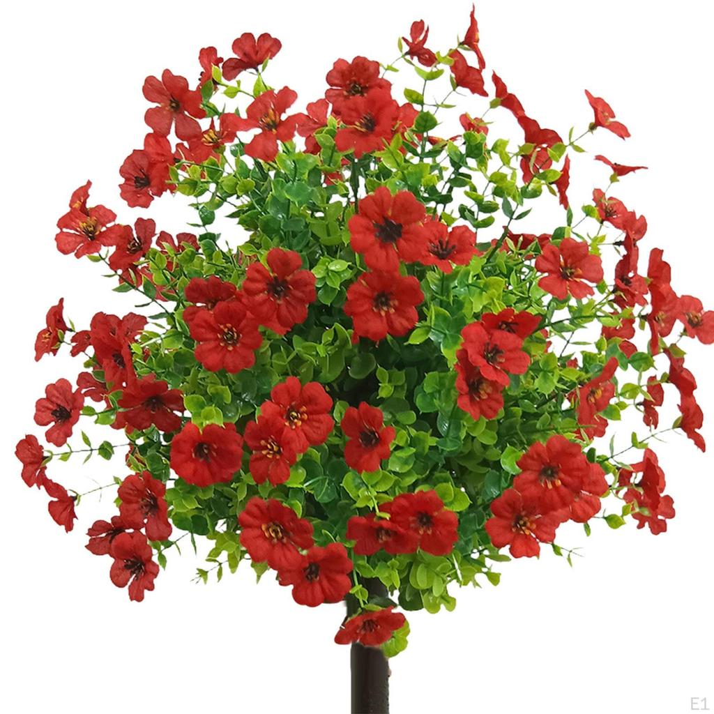 Искусственные цветы для сада, колышки, растения, 24 дюйма, искусственные зеленые кустарники для свадьбы на открытом воздухе