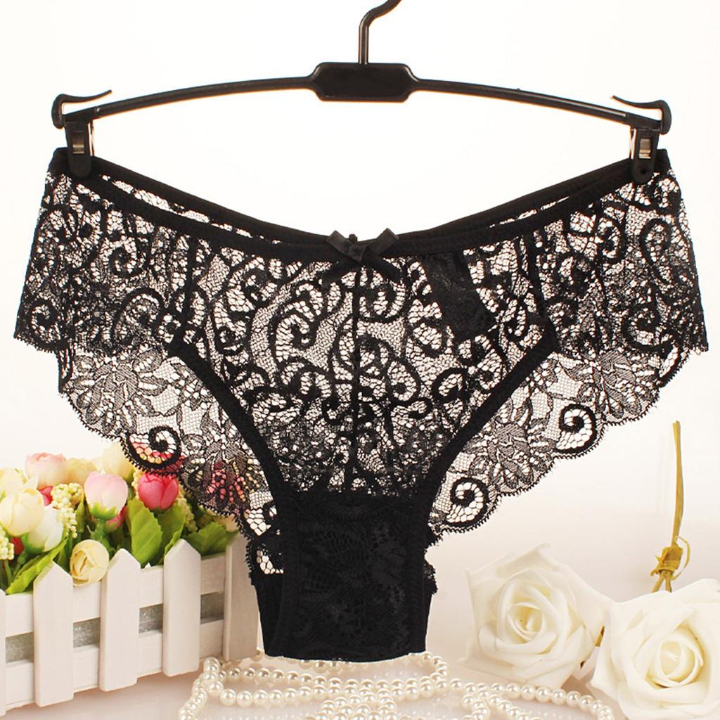 Sexy Women's Lace Panties Underwear Seamless Transparent Thongs Low Waist G-string Comfort Lady Lingerie Brazilian Female 2022