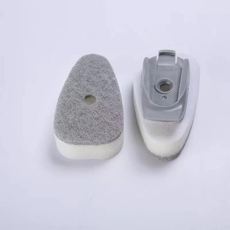 Long Handle Pot Brush With Soap Dispenser,Replaceable Brush Heads,Multi-functional Kitchen Cleaning Brush,Dishwashing Brush