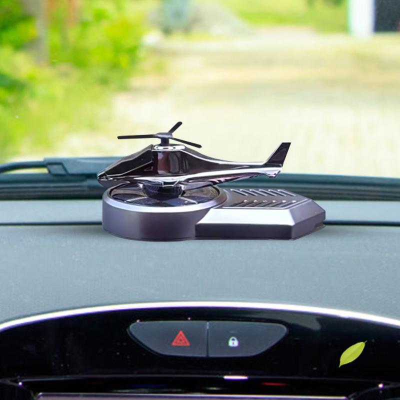 Автомобильный солнечный вертолет автоматический вращающийся освежитель воздуха приборная панель автомобиля вертолет парфюм украшение для удаления запаха