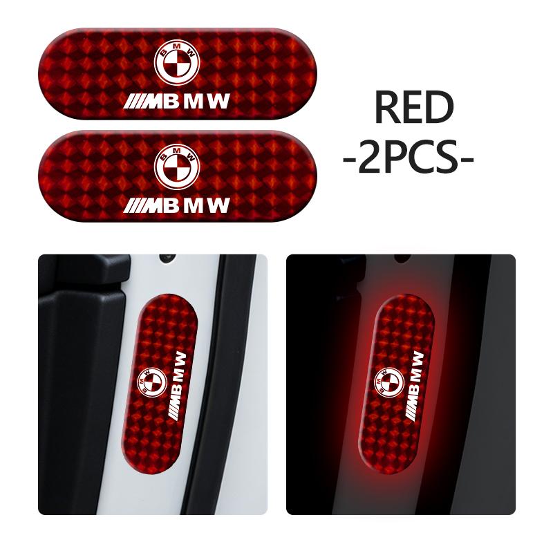 BROB8 Car Reflective Warning Stickers Night Visibility Protective Strip For BMW M 1 3 4 5 6 7 Series X1 X3 X4 X5 G20 G38 F48 E36 E39