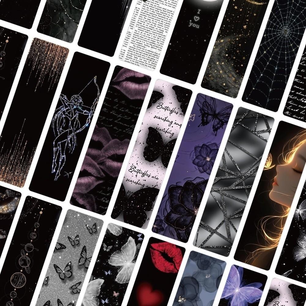 24/30PCS Set Butterfly Motivational Bookmarks Aesthetic Stationery Reading Book Clip Student Gift