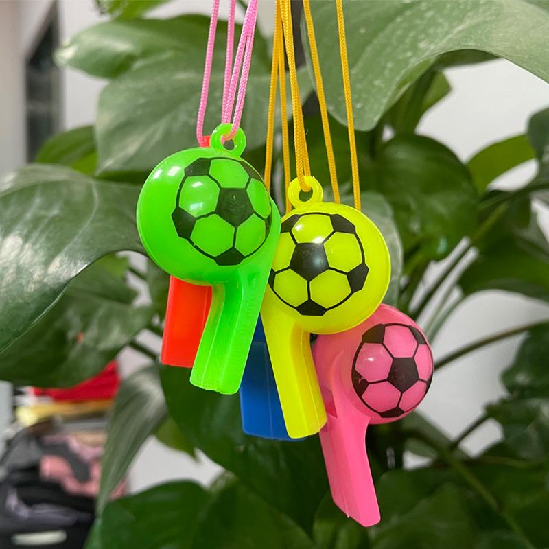 5/10pcs Colorful Whistle Smiling Face / Football Style Noise Producing Material Creating Festive Gathering Atmosphere TMZ